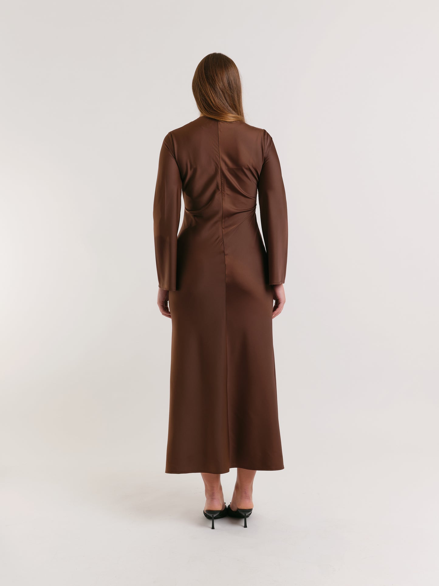 SATIN MAXI DRESS